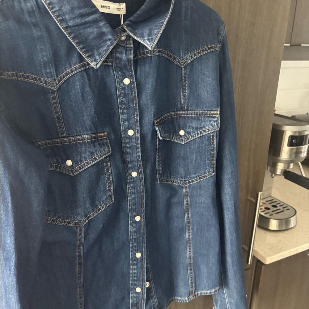 Mango Blue Jean Jacket - Picture 2 of 10